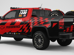 chevrolet colorado zr2 2018 racing 3D मॉडल