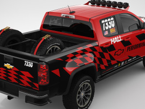 chevrolet colorado zr2 2018 racing 3D मॉडल