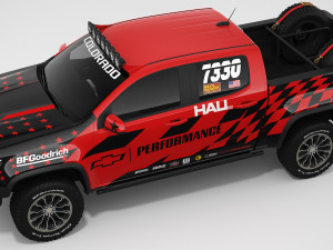 chevrolet colorado zr2 2018 racing 3D मॉडल