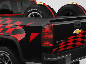 chevrolet colorado zr2 2018 racing 3D मॉडल