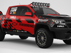 chevrolet colorado zr2 2018 racing 3D मॉडल