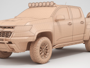 chevrolet colorado zr2 2018 racing 3D मॉडल
