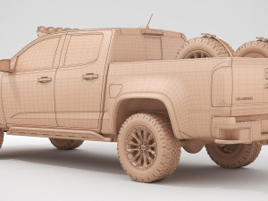 chevrolet colorado zr2 2018 racing 3D मॉडल