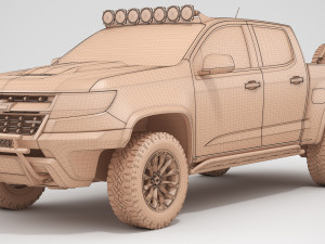 chevrolet colorado zr2 2018 racing 3D मॉडल
