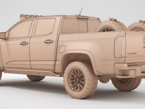 chevrolet colorado zr2 2018 racing 3D मॉडल
