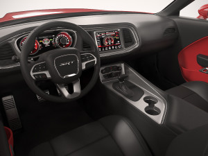 dodge challenger demon 2018 with interior 3D Модель