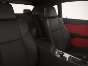 dodge challenger demon 2018 with interior 3D Модель