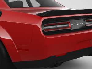 dodge challenger demon 2018 with interior 3D Модель