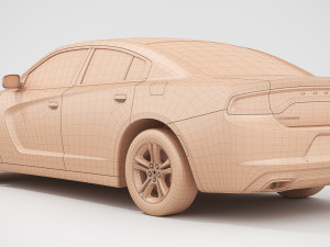 dodge charger sxt 2019 Model 3D