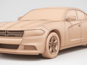 dodge charger sxt 2019 3D Model