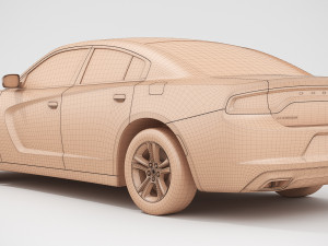 dodge charger sxt 2019 Model 3D