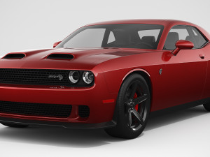dodge challenger hellcat 2019 3Dモデル