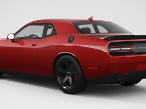 dodge challenger hellcat 2019 3Dモデル