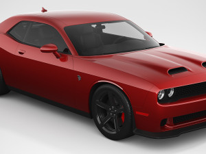 dodge challenger hellcat 2019 3Dモデル