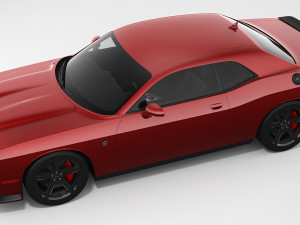 dodge challenger hellcat 2019 3Dモデル