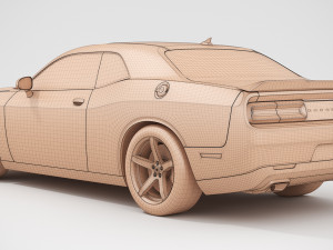 dodge challenger hellcat 2019 3Dモデル