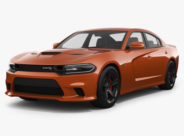 dodge charger hellcat 2019 Model 3D .c4d .max .obj .3ds .fbx .stl .blend 