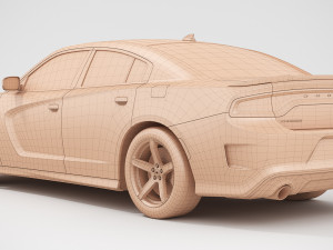 dodge charger hellcat 2019 Model 3D