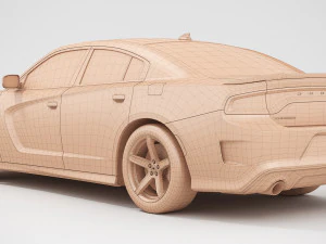 dodge charger hellcat 2019 3D Model