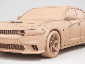 dodge charger hellcat 2019 Model 3D