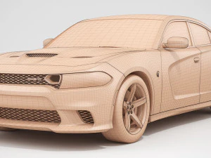 dodge charger hellcat 2019 3D Model