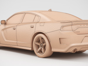 dodge charger hellcat 2019 Model 3D