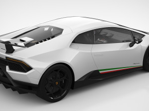 lamborghini huracan performante 3D मॉडल