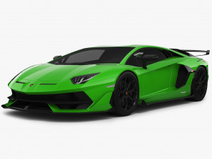lamborghini aventador svj 3D 모델