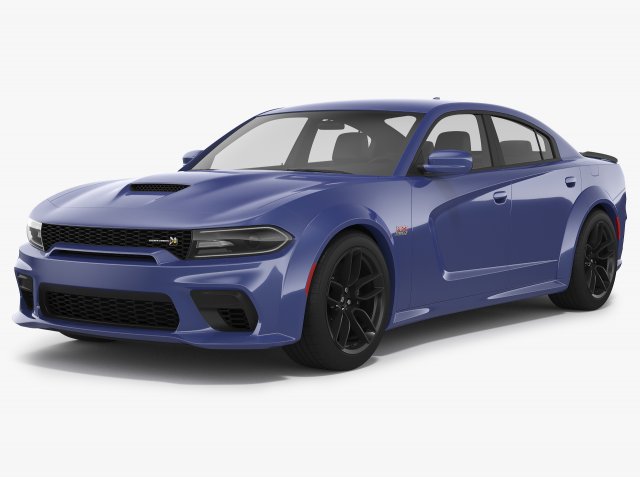 dodge charger scat pack widebody 2021 Model 3D .c4d .max .obj .3ds .fbx .stl .blend 