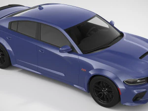 Dodge Charger Scat Pack Widebody 2021 3D Model