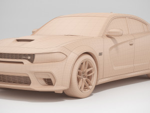 dodge charger scat pack widebody 2021 Model 3D