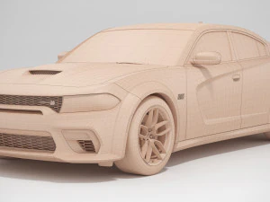 Dodge Charger Scat Pack Widebody 2021 3D Model