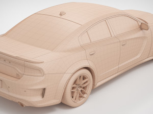 dodge charger scat pack widebody 2021 Model 3D