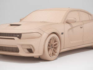 dodge charger scat pack widebody 2021 Model 3D