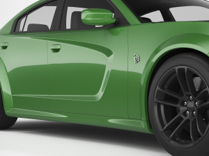 dodge charger hellcat widebody 2021 Model 3D