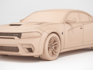 dodge charger hellcat widebody 2021 Model 3D