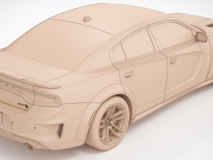 dodge charger hellcat widebody 2021 Model 3D
