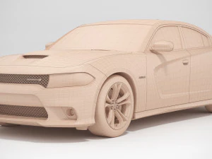 dodge charger rt 2022 3D Model