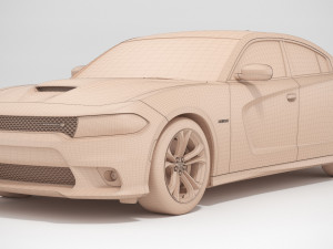 dodge charger rt 2022 Modèle 3D