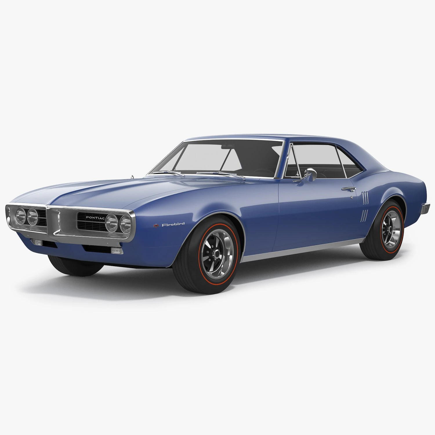 pontiac firebird 1967 3D Model .c4d .max .obj .3ds .fbx .stl .blend