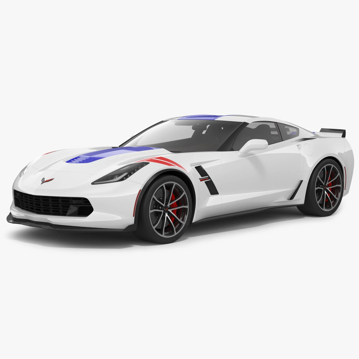 Chevrolet Corvette Grand Sport 2019 Model 3D .c4d .max .obj .3ds .fbx .stl .blend 