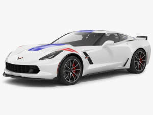 雪佛兰科尔维特 Grand Sport 2019 3D 模型