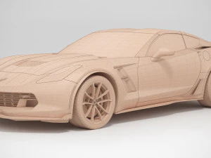 Chevrolet Corvette Grand Sport 2019 Model 3D