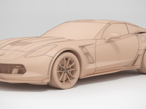 Chevrolet Corvette Grand Sport 2019 Modello 3D