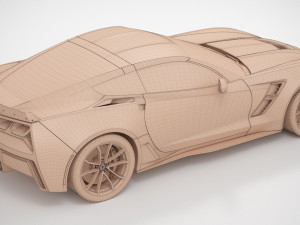 Chevrolet Corvette Grand Sport 2019 Modello 3D