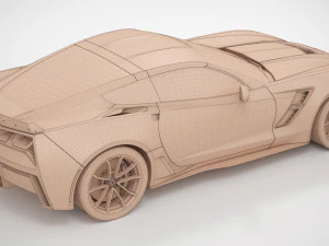 Chevrolet Corvette Grand Sport 2019 Model 3D