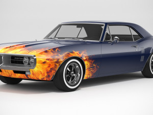Pontiac Firebird 1967 Custom 3D मॉडल