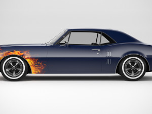 Pontiac Firebird 1967 Custom 3D मॉडल