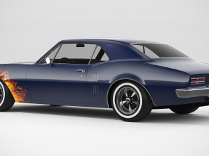 Pontiac Firebird 1967 Custom 3D मॉडल