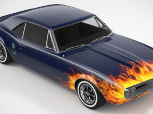 Pontiac Firebird 1967 Custom 3D मॉडल